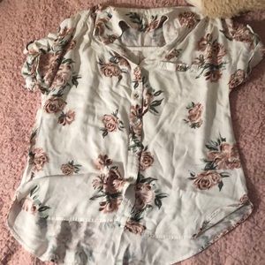 floral button up